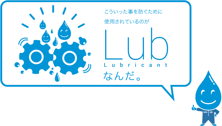 これを防ぐのがLub（潤滑油）なんだ